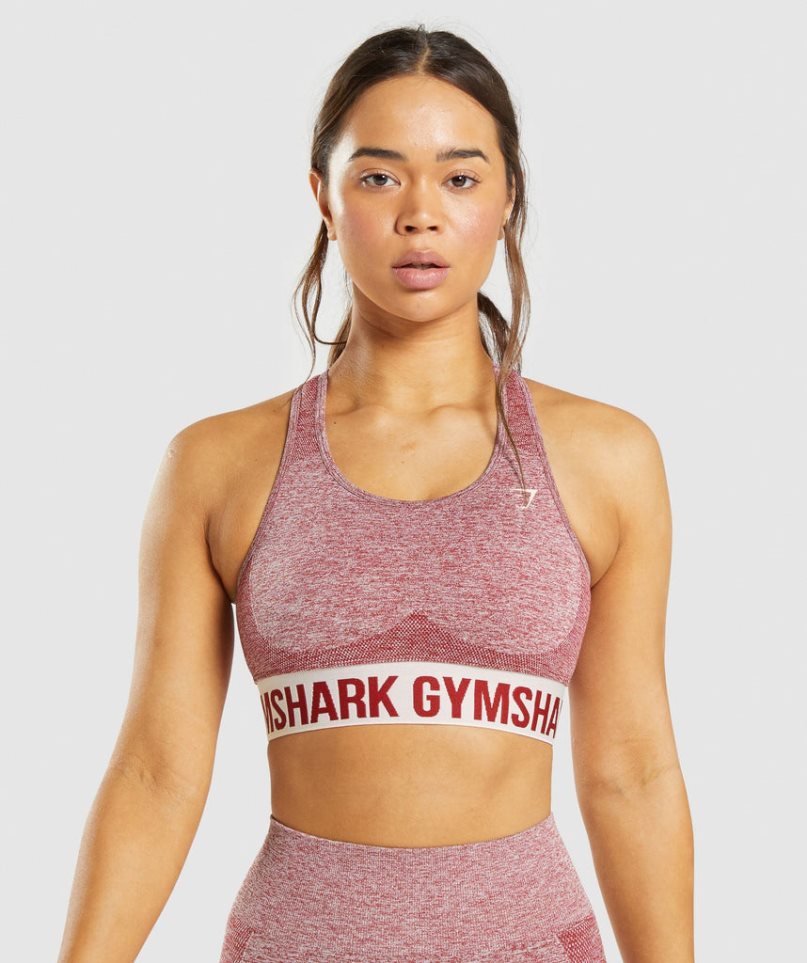 Women\'s Gymshark Flex Sports Bra Burgundy | NZ 3JLOKZ